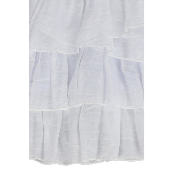 White Super Soft Ruffles Dress {Sissymini} - Picture 3 of 4